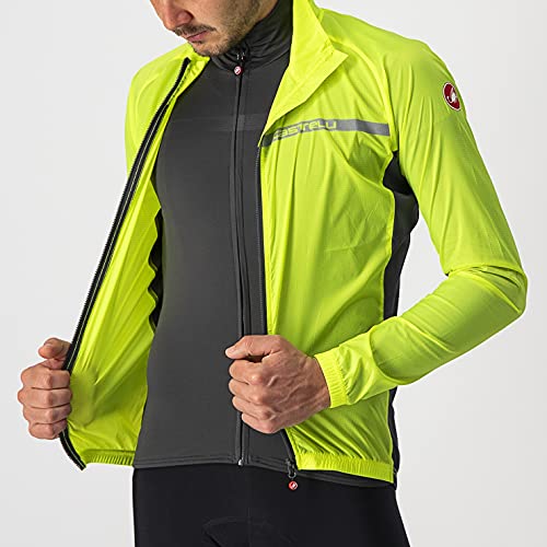 Castelli Squadra Stretch Jacket - Yellow/Gray - XL