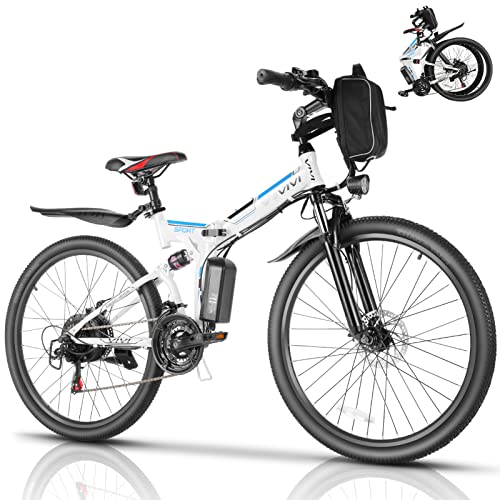 Folding 26" Electric Mountain Bike, 500W Motor
