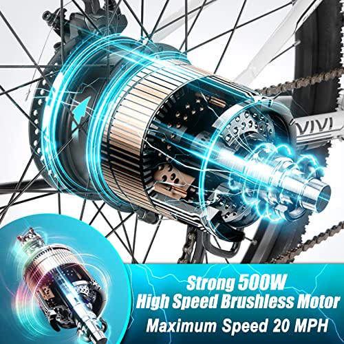 Folding 26" Electric Mountain Bike, 500W Motor