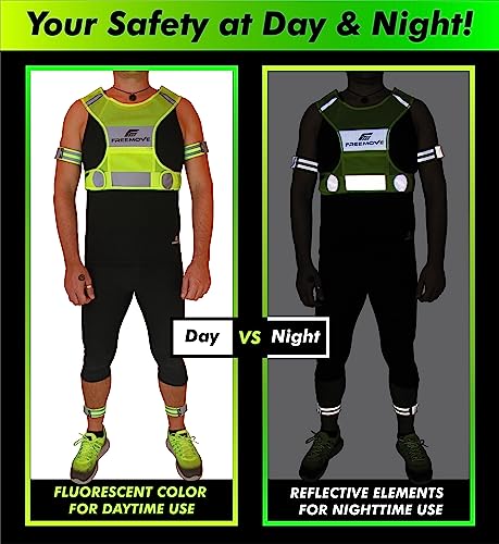 Reflective Cycling Vest with Zip Pocket and Bands