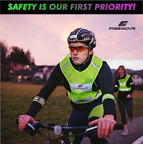 Reflective Cycling Vest with Zip Pocket and Bands