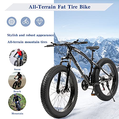 Max4out Fat Tire 21-Speed Mountain Bike