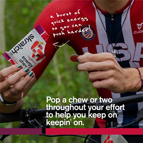 Raspberry Energy Gummies for Cycling and Running