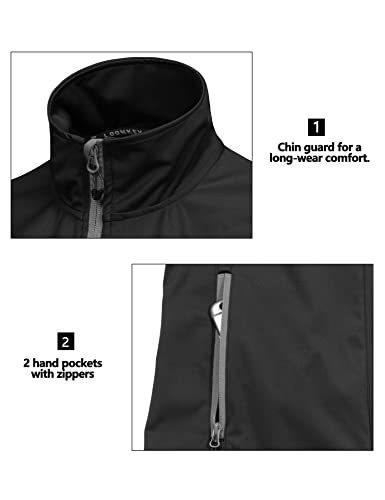 Women's Windproof Softshell Cycling Vest - Black