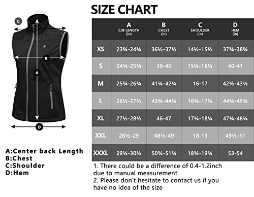 Women's Windproof Softshell Cycling Vest - Black