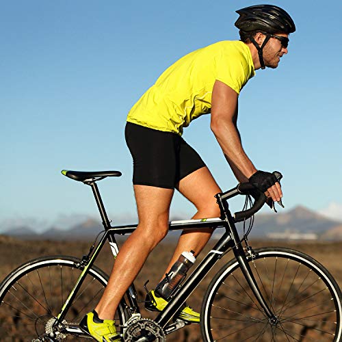 Ohuhu Men's Cycling Underwear Shorts, Black
