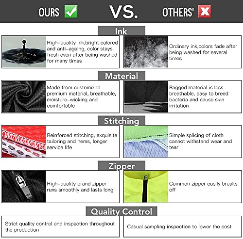 Lixada Men's Cycling Jersey and Shorts Set