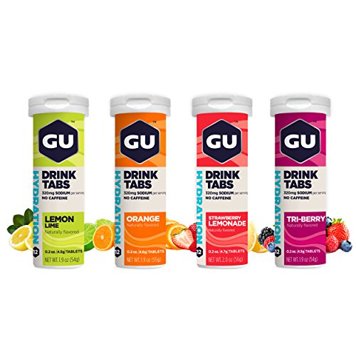 Energy Electrolyte Tablets for Endurance Sports, Assorted Flavors