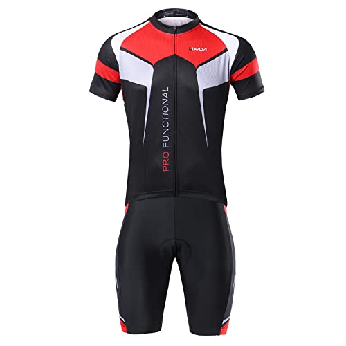 Lixada Men's Cycling Jersey and Shorts Set