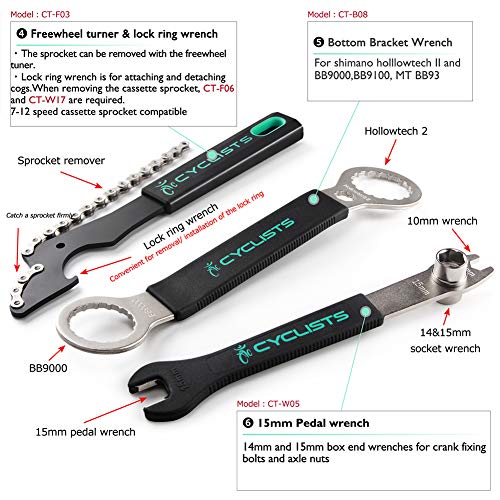Bike Repair Tool Set with Storage Case