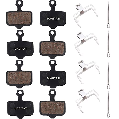 4 Pairs Semi-Metallic Bike Bicycle Disc Brake Pads Compatible with Sram Avid Elixir 1 3 5 7 9 R ER CR Mag Level TL T Sram XX X7 X9 XXWC DB1 DB3 DB5