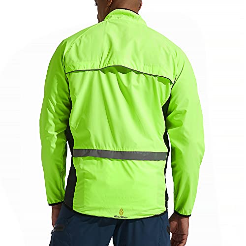 WOLFBIKE Green Long Sleeve Cycling Wind Coat - XL