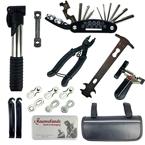 Cycling Tool Kit with Tire Pump & Chain Repair