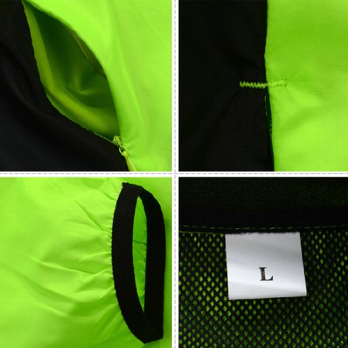 WOLFBIKE Green Long Sleeve Cycling Wind Coat - XL