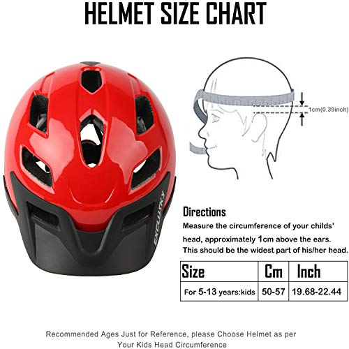 Exclusky Adjustable Kids Bike Helmet