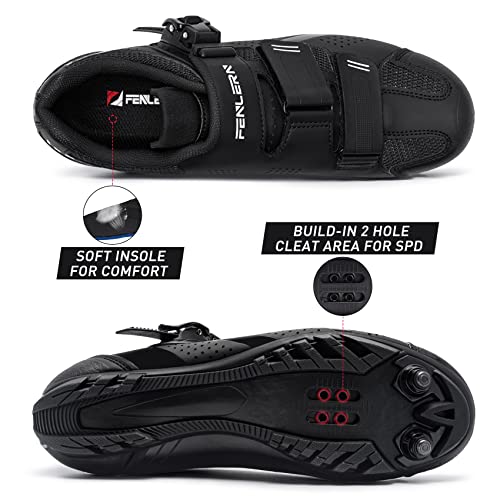 FENLERN Men's MTB Shoes with Ratchet Buckle