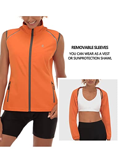 Women's Quick-Dry Cycling Jacket with Removable Sleeves