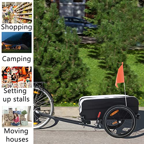 Cargo Bike Trailer with Water Resistant Cover