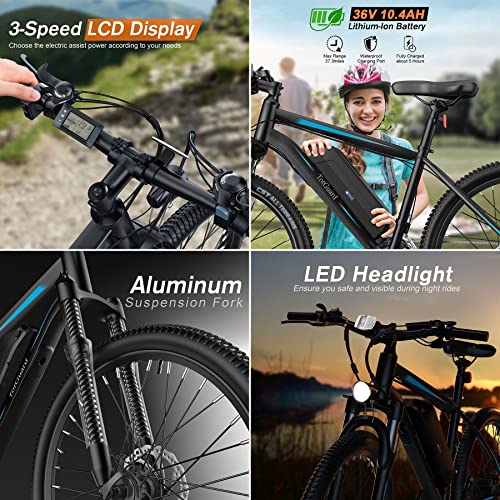 Electric Mountain Bike 350W 26" for Adults