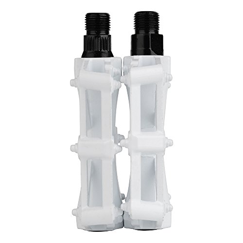 White Aluminium CNC Bike Pedals for MTB BMX