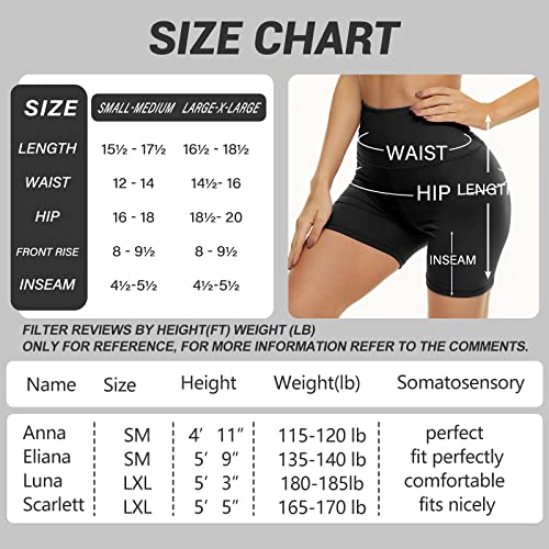 Women's High-Waisted Biker Shorts - 3 Pack