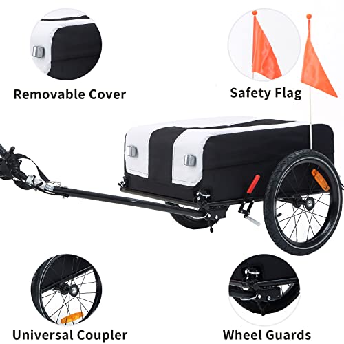Cargo Bike Trailer with Water Resistant Cover