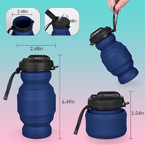Collapsible Leak-Proof Silicone Water Bottle - 11oz