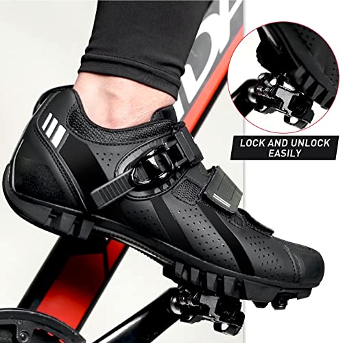 FENLERN Men's MTB Shoes with Ratchet Buckle