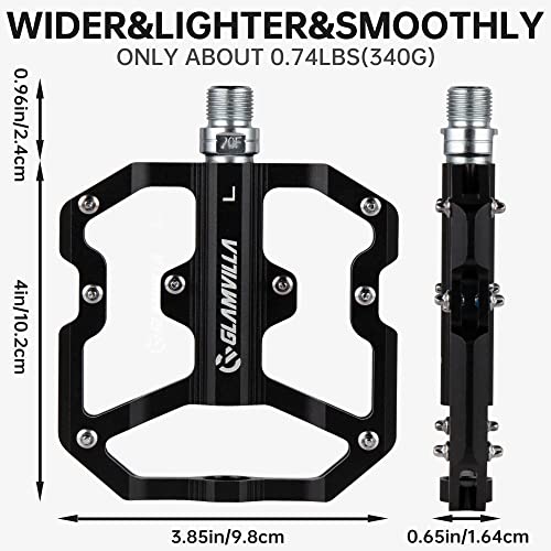 Wide MTB Pedals with Sealed Bearings