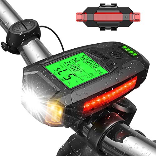 Bike Light Set with Speedometer and Calorie Counter
