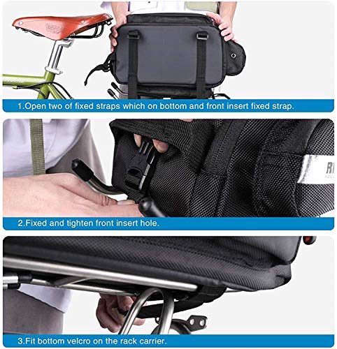 Waterproof Bike Trunk Bag - 12L Capacity