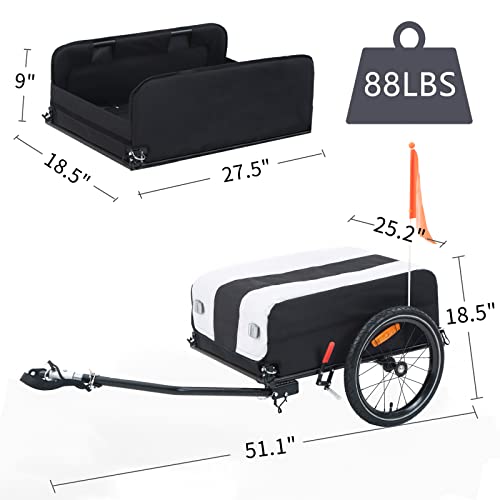 Cargo Bike Trailer with Water Resistant Cover