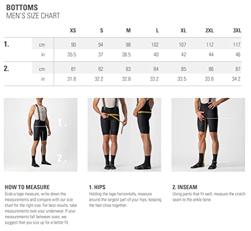 Castelli Cycling Competizione Bibshort for Road and Gravel Biking l Cycling - Black - 3X-Large