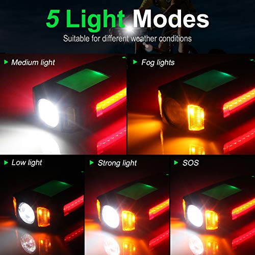 Bike Light Set with Speedometer and Calorie Counter