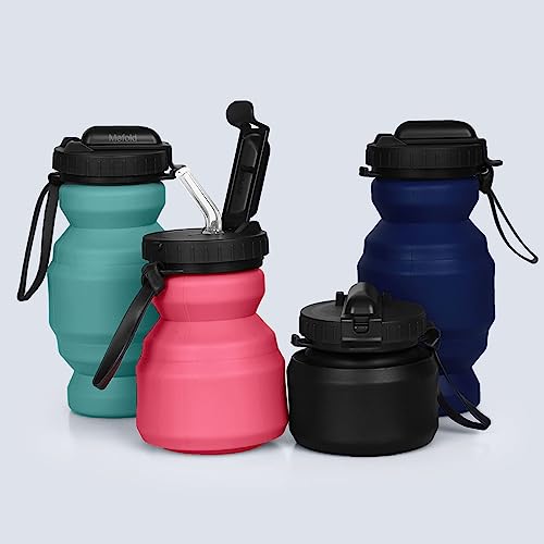 Collapsible Leak-Proof Silicone Water Bottle - 11oz