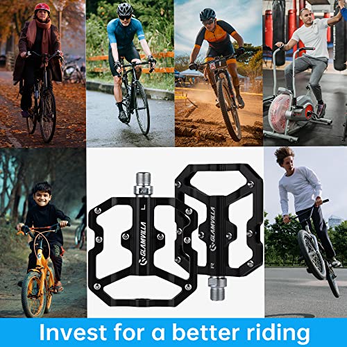 Wide MTB Pedals with Sealed Bearings