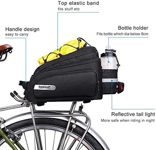 Waterproof Bike Trunk Bag - 12L Capacity