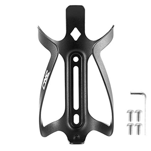 Black CNC Bike Water Bottle Holder 2-Pack