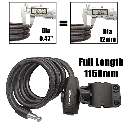 RYANGO Heavy Duty Bike Lock with Mounting Bracket