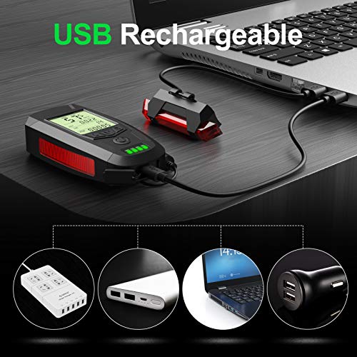 Bike Light Set with Speedometer and Calorie Counter