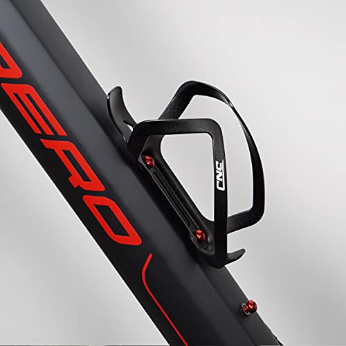 Black CNC Bike Water Bottle Holder 2-Pack