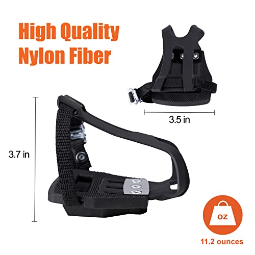 BV Bike Pedals with Toe Clips & Cleats