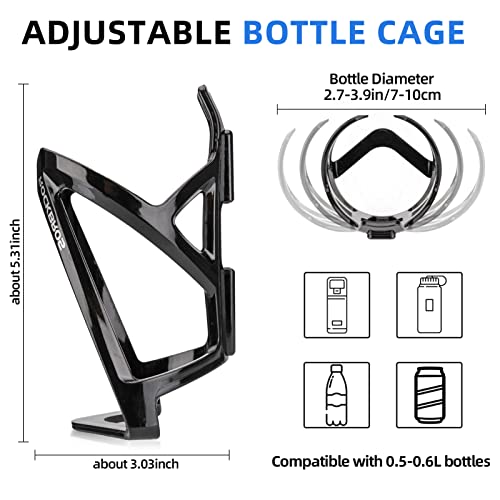 ROCKBROS Ultra-Light Bike Bottle Holder with Screws (2-Pack)