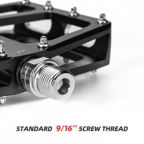 ROCKBROS Bike Pedals Aluminum MTB Platform 9/16