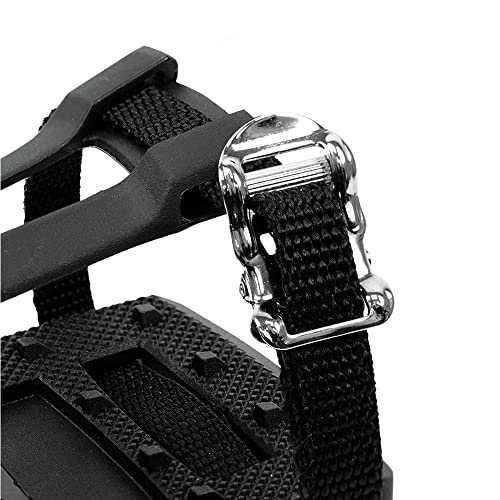 BV Bike Pedals with Toe Clips & Cleats
