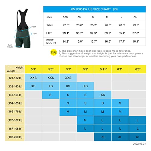 Santic Men's Cycling Bibs Shorts Cycle Wear Tights 4D Padded Road Bike Bicycle Shorts with Pocket