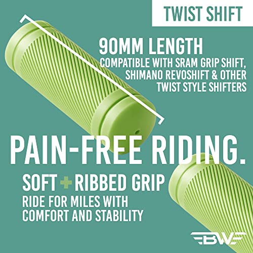 BW USA 90mm Short Twist Grips – Black