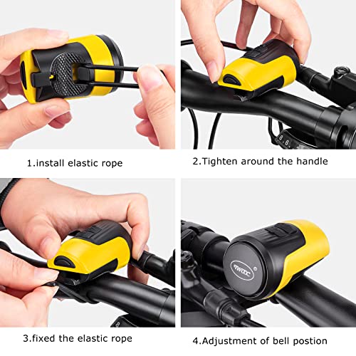 Waterproof Electric Bike Horn with Alarm – 125db