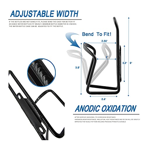 Bicycle Bottle Cage with Phone Mount (2-Pack)