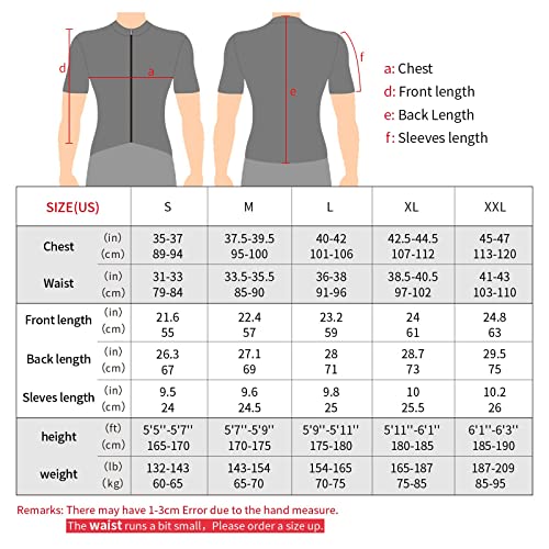 BERGRISAR Cycling Jersey Mens Bike Shirts Short Sleeve Bicycle Biking Clothes with Pockets Reflective Orange Size Large